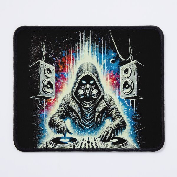 Item preview, Cyberpunk DJ Masked Futuristic Music Design designed and sold by Tabu Touch.