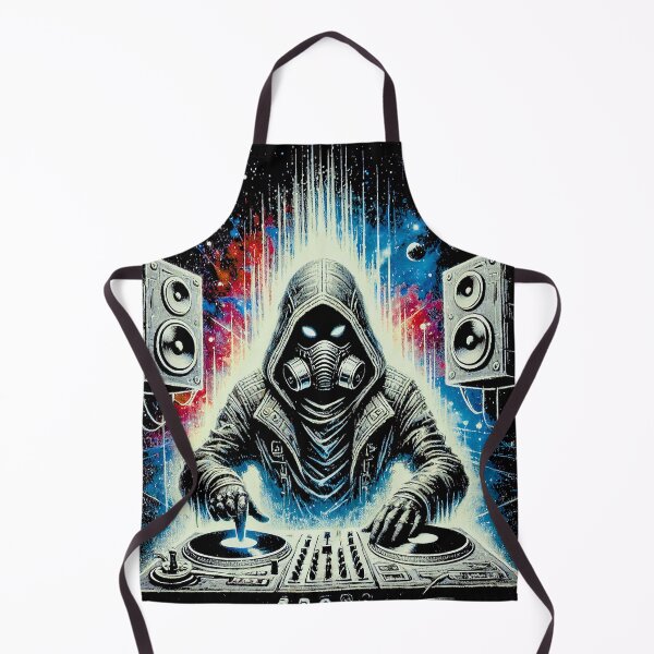 Item preview, Cyberpunk DJ Masked Futuristic Music Design designed and sold by Tabu Touch.