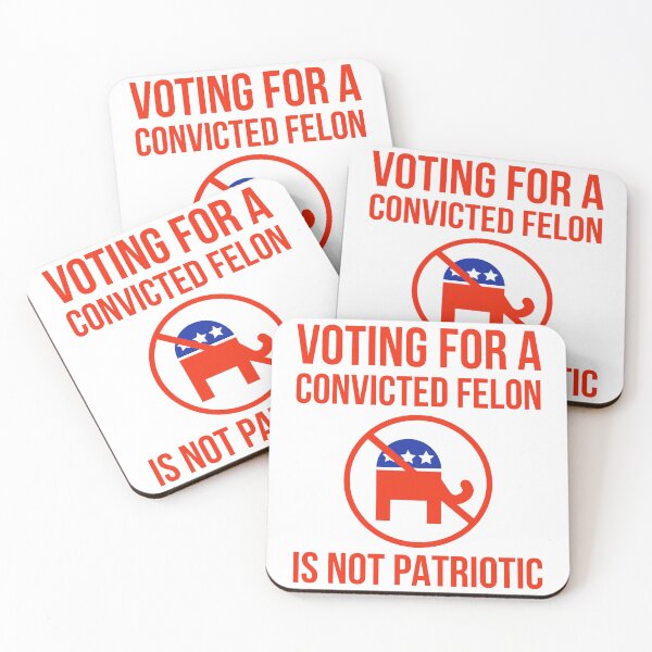 Item preview, Voting for a convicted felon is not patriotic  designed and sold by Rachel the Artist .