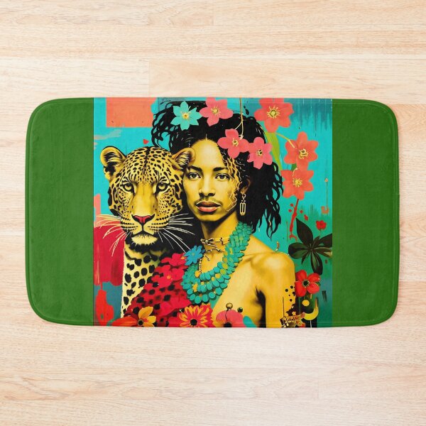 Item preview, A young man and a leopard. Neo-expressionism. designed and sold by Natalia-Vlad.