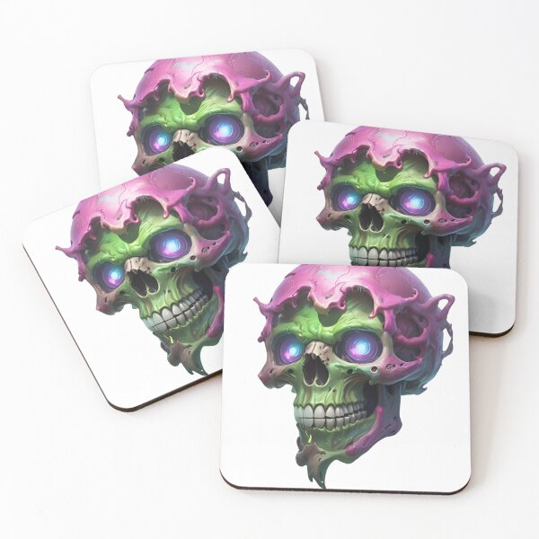 Item preview, Psychedelic Bubblegum Skull Brainiac Design designed and sold by ComiTEES.