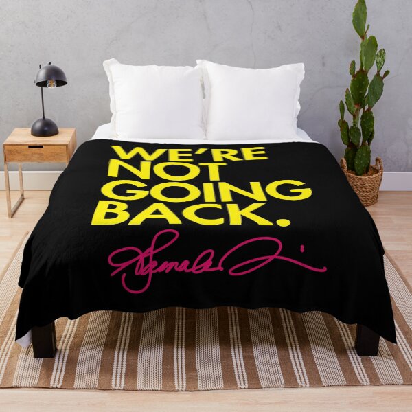 Item preview, WE'RE NOT GOING BACK - KAMALA (yellow w/ hot pink signature) designed and sold by Thelittlelord.