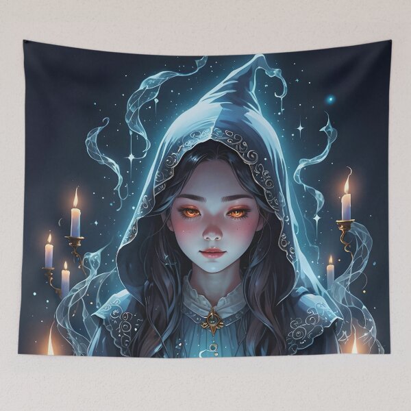 Item preview, Floating Candles, Ghosts And Young Witch designed and sold by taiche.