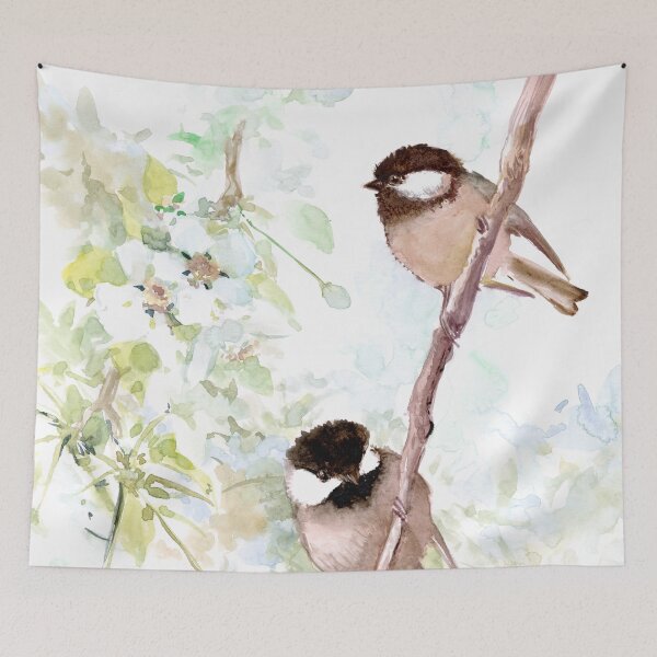 Item preview, Chickadees in the Spring designed and sold by surenart.