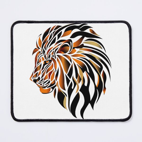 Item preview, Abstract lion illustration in a raw and dynamic style. designed and sold by FreedomArtShop.
