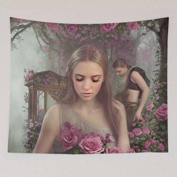 Item preview, Lovers in a rose garden designed and sold by Jennifer Morcom.