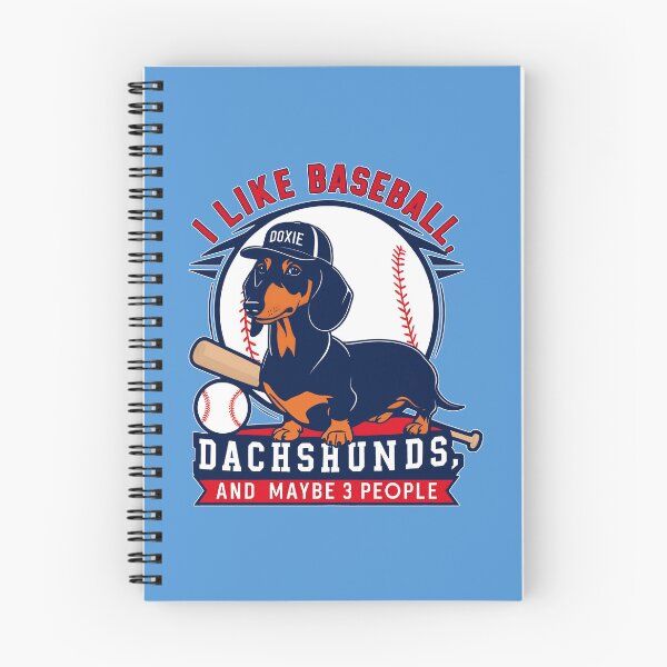 Item preview, I Like Baseball, Dachshunds, and Maybe 3 People - Fun Sports Design designed and sold by brindled.