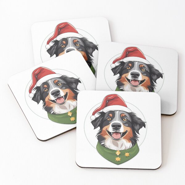 Item preview, Holiday Elf: Tri-Color Aussie in Festive Elf Costume designed and sold by GoodyPaws.
