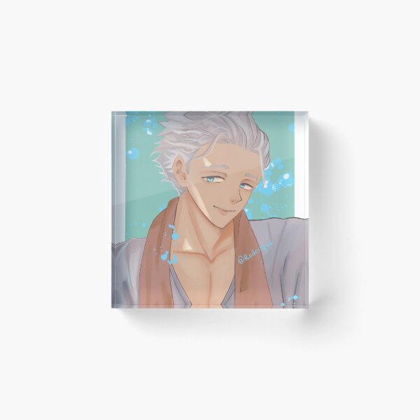 Item preview, Anime Boy Blue Paint Splatters designed and sold by redcirqus.