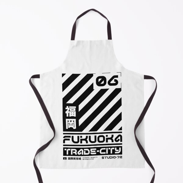 Item preview, Fukuoka Japan: Cyber-City Graphic Design (Black) designed and sold by STUDIO-72.