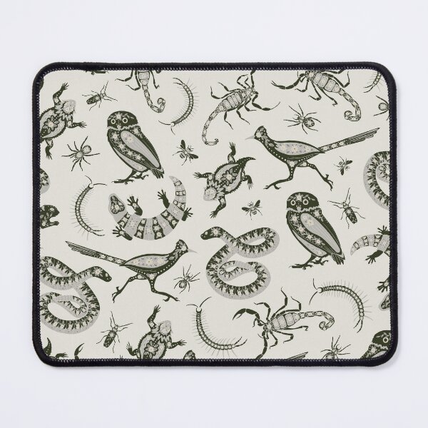 Item preview, Scorpions, Rattlesnakes, Roadrunners - Southwest Desert Animals in Gray & Olive designed and sold by somecallmebeth.