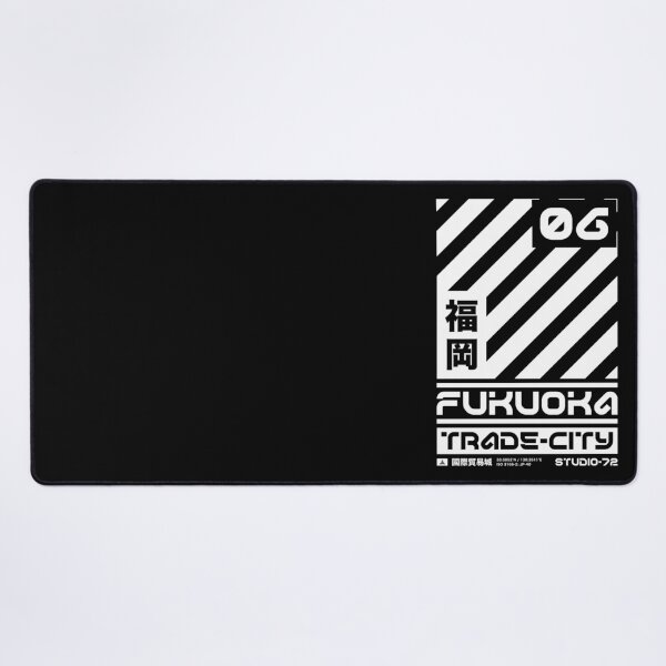 Item preview, Fukuoka Japan: Cyber-City Graphic Design (White) designed and sold by STUDIO-72.