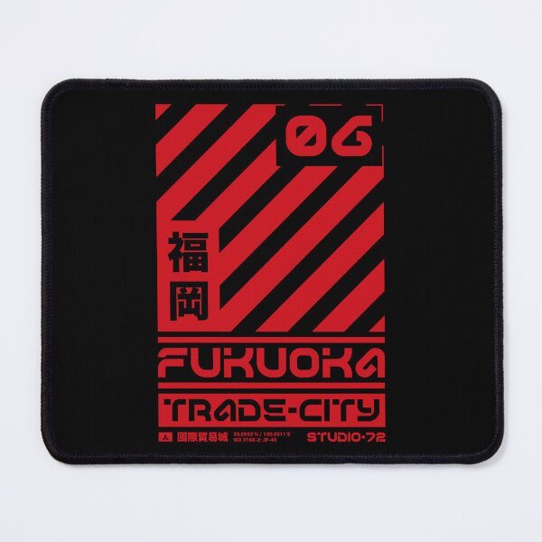 Item preview, Fukuoka Japan: Cyber-City Graphic Design (Red) designed and sold by STUDIO-72.