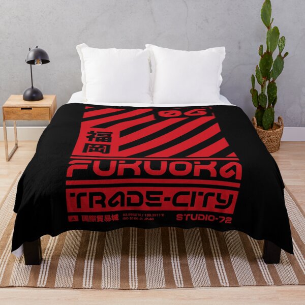 Item preview, Fukuoka Japan: Cyber-City Graphic Design (Red) designed and sold by STUDIO-72.
