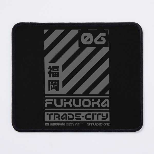 Item preview, Fukuoka Japan: Cyber-City Graphic Design (Grey) designed and sold by STUDIO-72.