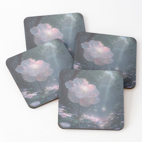 Item preview, Ethereal White Flower in Enchanted Forest Fine Art designed and sold by DreamyArtDesign.