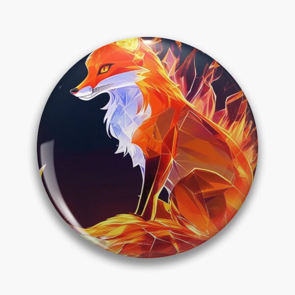 Item preview, Blaze the Fiery Crystal Fox designed and sold by Casaclassyshop.
