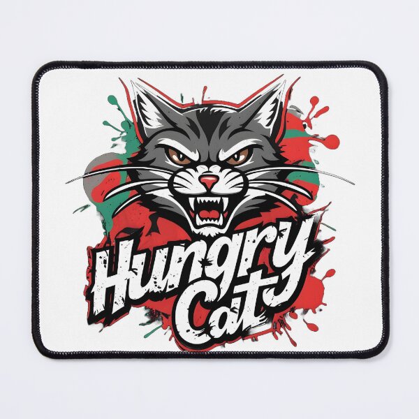 Item preview, hungry cat designed and sold by misbahsiro.