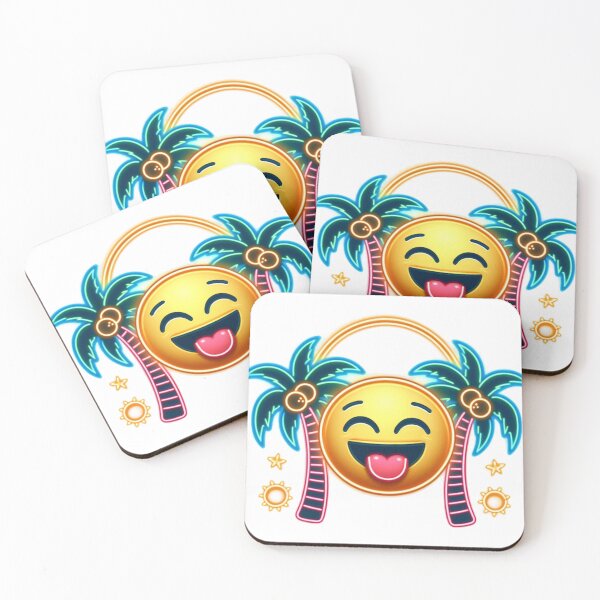 Item preview, Neon Smiling Face,Palm Tree,Summer designed and sold by deniz kaya.