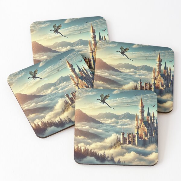 Item preview, "Castle in the Clouds: A Dragon's Domain" designed and sold by RabbitDesign777.