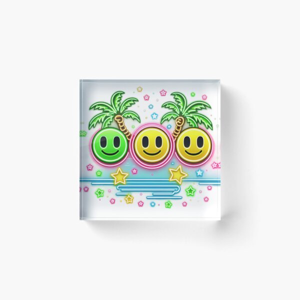 Item preview, Neon Smiling Face,Palm Tree,Summer designed and sold by deniz kaya.