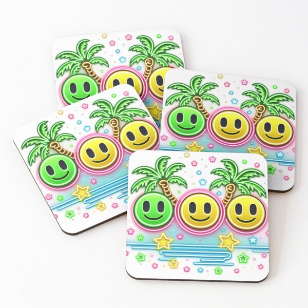 Item preview, Neon Smiling Face,Palm Tree,Summer designed and sold by deniz kaya.