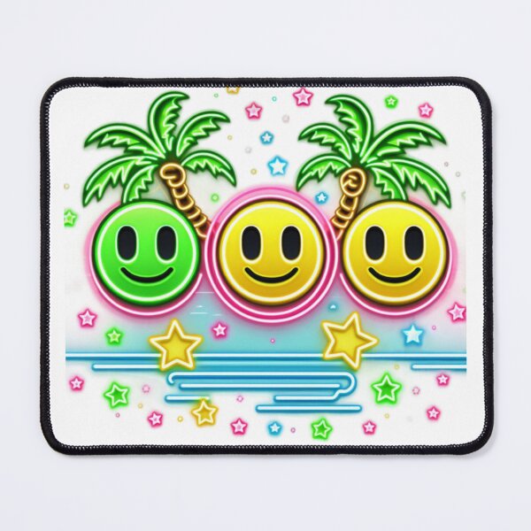Item preview, Neon Smiling Face,Palm Tree,Summer designed and sold by deniz kaya.