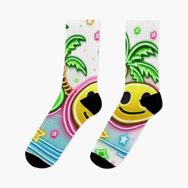 Item preview, Neon Smiling Face,Palm Tree,Summer designed and sold by deniz kaya.