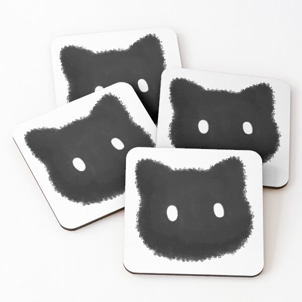 Item preview, black simple kitty designed and sold by Fridayscorner.