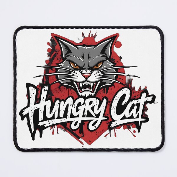 Item preview, hungry cat designed and sold by misbahsiro.