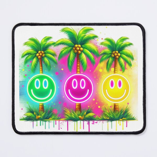 Item preview, Neon Smiling Face,Palm Tree,Summer designed and sold by deniz kaya.