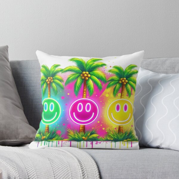Item preview, Neon Smiling Face,Palm Tree,Summer designed and sold by deniz kaya.