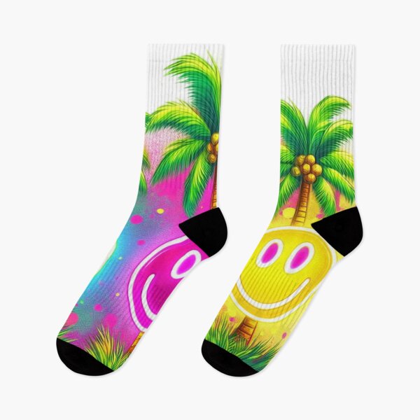 Item preview, Neon Smiling Face,Palm Tree,Summer designed and sold by deniz kaya.