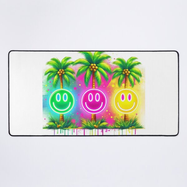 Item preview, Neon Smiling Face,Palm Tree,Summer designed and sold by deniz kaya.