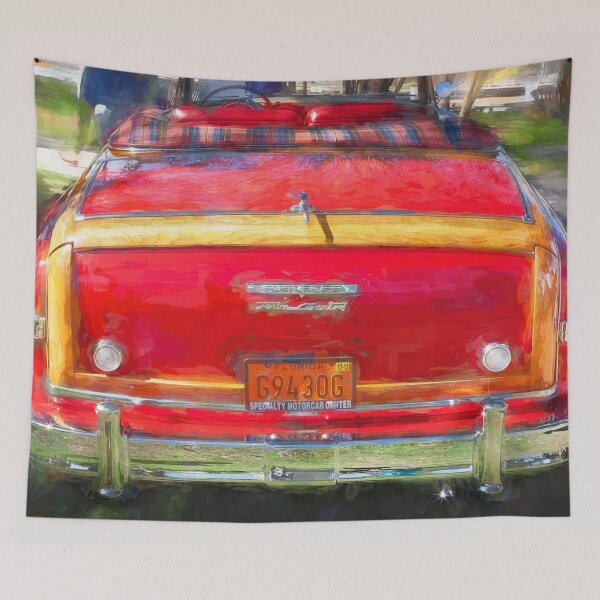 Item preview, 1949 Red Chrysler Town and Country Woody Convertible X101 designed and sold by RichFrancoCars.
