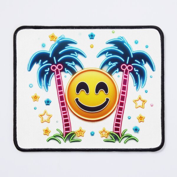 Item preview, Neon Smiling Face,Palm Tree,Summer designed and sold by deniz kaya.