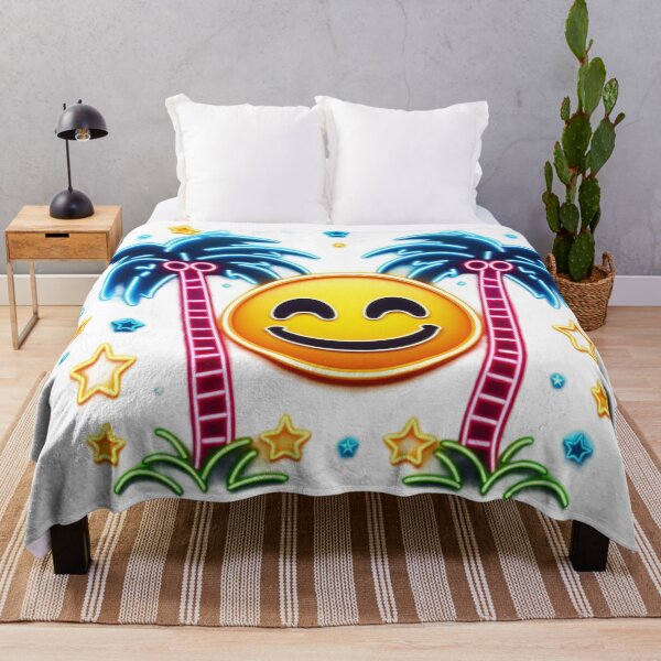 Item preview, Neon Smiling Face,Palm Tree,Summer designed and sold by deniz kaya.