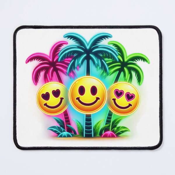 Item preview, Neon Smiling Face,Palm Tree,Summer designed and sold by deniz kaya.
