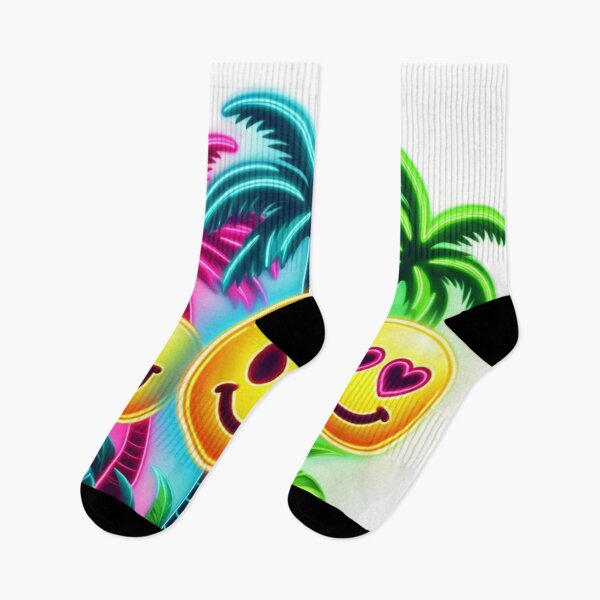 Item preview, Neon Smiling Face,Palm Tree,Summer designed and sold by deniz kaya.