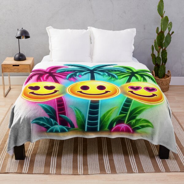 Item preview, Neon Smiling Face,Palm Tree,Summer designed and sold by deniz kaya.