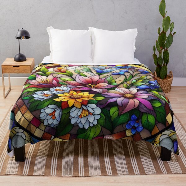 Item preview, Stained Glass Flowers designed and sold by deniz kaya.