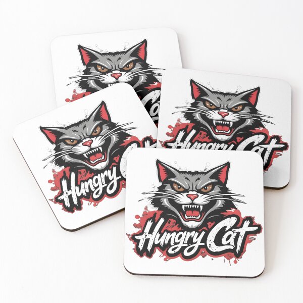 Item preview, a hungry cat art designed and sold by misbahsiro.