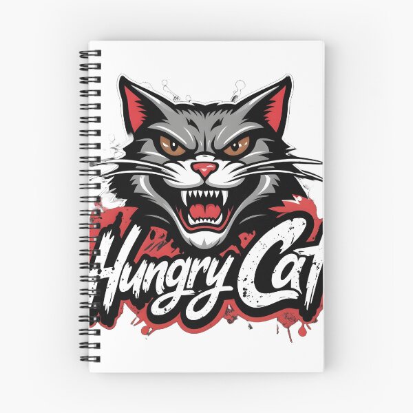 Item preview, a hungry cat art designed and sold by misbahsiro.