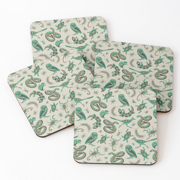 Item preview, Scorpions, Rattlesnakes, Roadrunners - Southwest Desert Animals in Green designed and sold by somecallmebeth.
