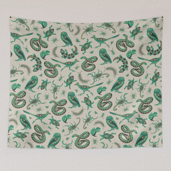 Item preview, Scorpions, Rattlesnakes, Roadrunners - Southwest Desert Animals in Green designed and sold by somecallmebeth.