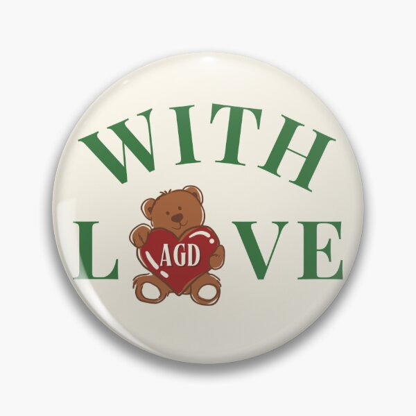 Item preview, green agd with love designed and sold by creationsbymego.