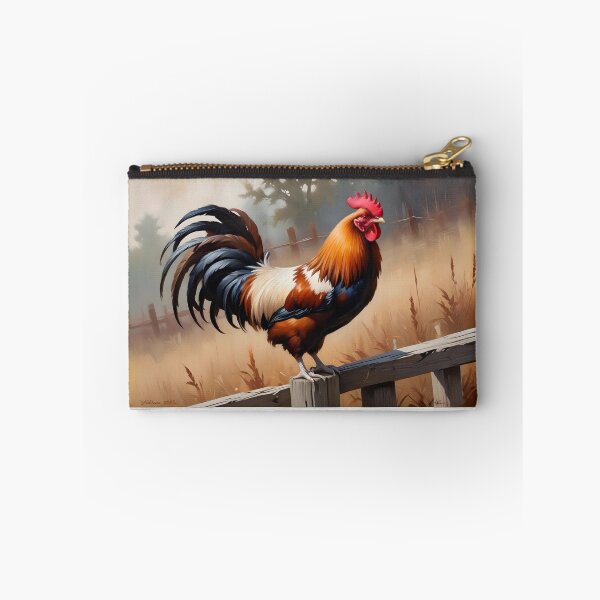 Item preview, Rooster on fence in autumn 1 designed and sold by MatthaeusArts.