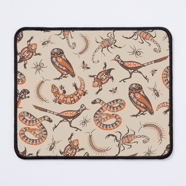 Item preview, Retro Scorpions, Rattlesnakes, Roadrunners - Southwest Desert Animals in Orange/Brown designed and sold by somecallmebeth.