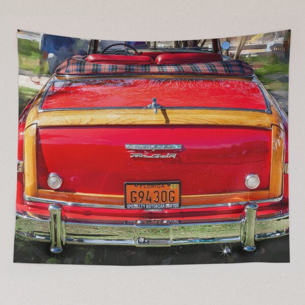 Item preview, 1949 Red Chrysler Town and Country Woody Convertible X103 designed and sold by RichFrancoCars.