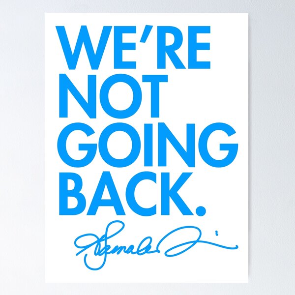 Item preview, WE'RE NOT GOING BACK - KAMALA (BLUE signature) 2.0 designed and sold by Thelittlelord.